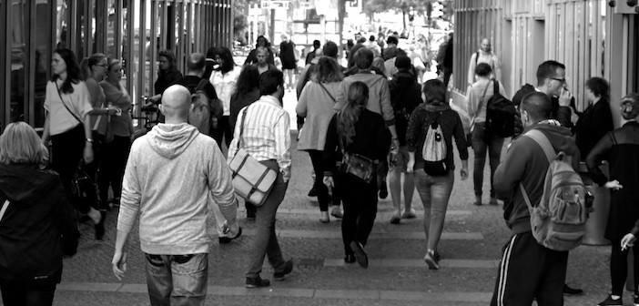 Black And White Crowd